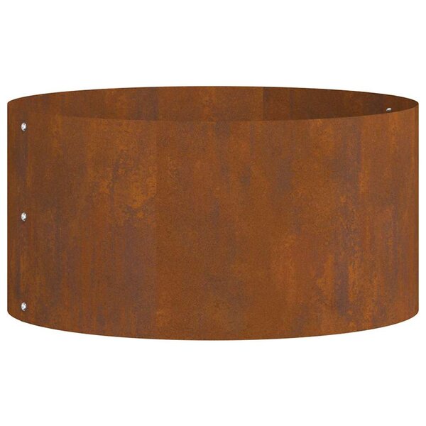 vidaXL Cache-pot de jardin Marron 40 x 40 x 20 cm Acier cuivré