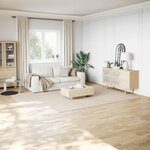 vidaXL Tapis shaggy blanc crème 240x340 cm polyester
