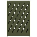 vidaXL Support de parapluie vert olive - 28x12x41 cm en acier