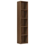 vidaXL Bibliothèque Chêne marron 40x30x189 cm Bois d'ingénierie