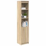 vidaXL Buffet haut chêne sonoma 37 5x35x180 cm bois d'ingénierie