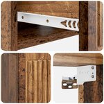 vidaXL Cabinet de chevet 2 Pièces Bois ancien 49 x 34 5 x 20 cm