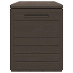vidaXL Boîte de rangement de jardin Marron 116x44x55 cm
