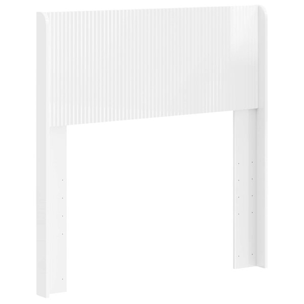 vidaXL Tête de lit Blanc brillant PB