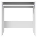 vidaXL Bureau avec étagère Blanc 77 5 x 43 x 79 cm Bois d'ingénierie