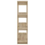 vidaXL Bibliothèque/Séparateur de pièce Chêne Sonoma 100x30x123 5 cm