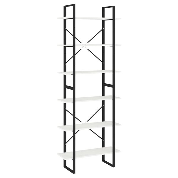 vidaXL Armoire haute Blanc 80x30x210 cm Bois de pin solide