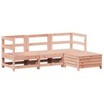 vidaXL Salon de jardin 4 Pièces bois massif sapin de douglas
