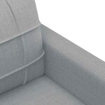 vidaXL Canapé à 2 places Gris clair 120 cm Tissu
