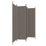 vidaXL Cloison de séparation 4 panneaux Anthracite 200x220 cm Tissu