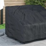 vidaXL Housse de banc de jardin Noir 130 x 95 x 40 / 80 cm Tissu 420D
