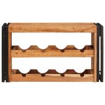 vidaXL Étagère à vin Marron 100 x 45 x 33 cm Bois d'Acacia Massif