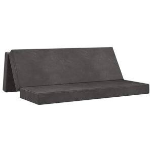 vidaXL Canapé-lit pliable 200 x 67 x 45 cm Gris foncé