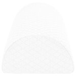vidaXL Coussin pour jambes Uni Blanc 52 x 20 x 12 cm
