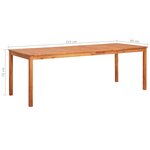 vidaXL Ensemble à manger d'extérieur 9 Pièces et coussins Acacia solide