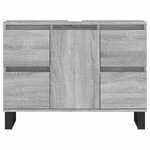 vidaXL Armoire salle de bain sonoma gris 80x33x60 cm bois d'ingénierie