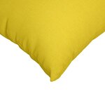 vidaXL Coussins de canapé 2 Pièces Jaune clair 50 x 50 cm tissu