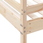 vidaXL Lit superposé sans matelas 90x200/120x200 cm bois massif