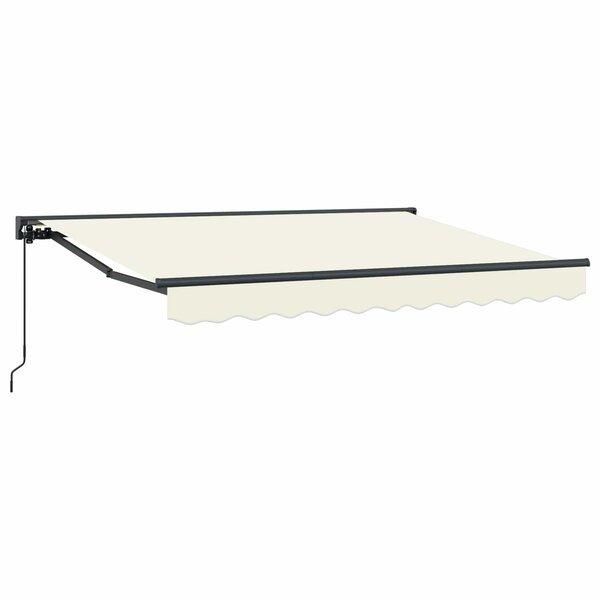 vidaXL Auvent rétractable manuel Crème 3 5 x 2 m