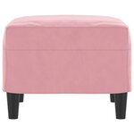vidaXL Repose-pied Rose 60x50x41 cm Velours