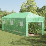vidaXL Serre avec cadre pop-up avec toit Vert 290 x 870 x 315 cm Acier