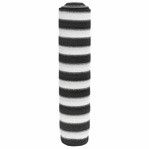 vidaXL Filet brise-vue anthracite et blanc 2x25 m PEHD 150 g/m²