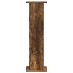 vidaXL Support de Plante 2 pc Chêne fumé 30 5 x 30 x 100 5 cm