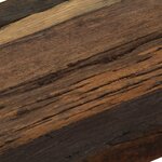 vidaXL Table console Bois de récupération et acier 120x35x76 cm