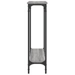 vidaXL Table console sonoma gris 75x22 5x75 cm bois d'ingénierie