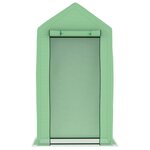 vidaXL Serre avec cadre en acier 0 5 m² 1x0 5x1 9 m