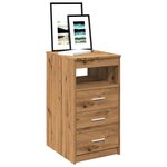 vidaXL Commode chêne artisanal 40x50x76 cm bois d'ingénierie
