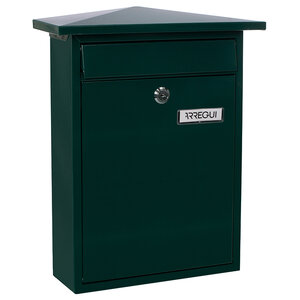 Boîte aux Lettres en Acier  Home E5713  Fond Étroit  Anti-pluie  vert