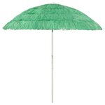 vidaXL Parasol de plage Hawaii vert 240 cm