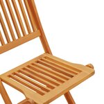 vidaXL Ensemble de bistro pliable 3 Pièces bois d'acacia solide