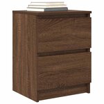 vidaXL Meuble TV chêne marron 40x35x54 cm bois d'ingénierie