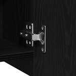 Armoire Miroir de Salle de Bain vidaXL - Chêne Noir 62 5x20 5x64cm en Bois d'ingénierie
