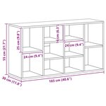 vidaXL Banc à chaussures Noir 103x30x55 cm Bois d’ingénierie