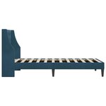 vidaXL Cadre de lit avec tête de lit Bleu 100 x 200 cm Velours