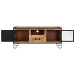 vidaXL Meuble TV 110x31x46 cm Bois de manguier brut