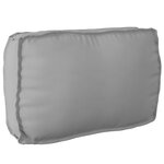 vidaXL Coussin pour dossier de palette Gris 70 x 40 x 12 cm