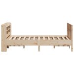 vidaXL Cadre de lit sans matelas 135x190 cm bois de pin massif