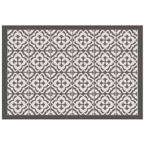 Tapis Rectangle 50x75 cm Vinyle Vittoria Taupe