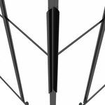 vidaXL Cabine de douche ESG semi-dépoli 80x70x180 cm Noir