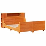 vidaXL Cadre de lit sans matelas cire marron 150x200cm bois pin massif
