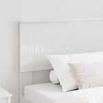 vidaXL Tête de lit Blanc Brillant 100 cm Bois d'ingénierie