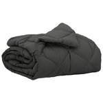 vidaXL Duvet d'été simple Anthracite 200 x 155 cm Microfibre