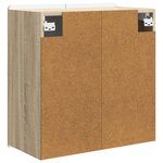 vidaXL Armoire Murale Chêne Sonoma 59 x 31 x 64 cm Bois d'ingénierie