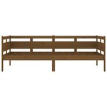 vidaXL Lit de jour sans matelas marron miel bois pin massif 90x190 cm