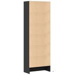 vidaXL Buffet haut avec LED noir 69x32 5x200 cm bois d’ingénierie
