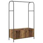 vidaXL Porte-vêtements Marron 100 x 44 x 160 cm Bois d'ingénierie